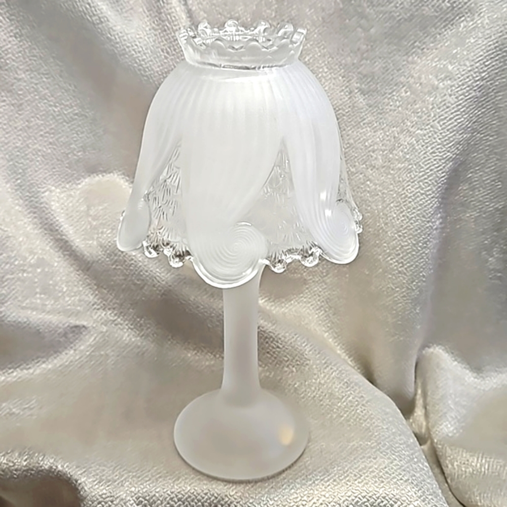 💥LAST CALL💥 PartyLite Clairmont Fairy Lamp - Frosted ~10" tall - P0373 Retired